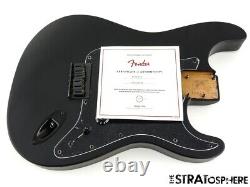 USA Fender JIM ROOT Stratocaster Mahogany HH Strat LOADED BODY, Flat Black