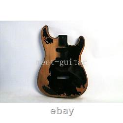 Vintage Body for Fender Stratocaster Style DIY Parts Heavy Relic Black Brand New