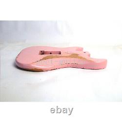 Vintage Pink Electric Guitar Body SSS for Fender Stratocaster Replacement Relic