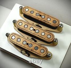 Wiggins Brand Stratocaster pickup set, Flamed Maple, 70's over wound