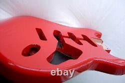 1-piece Strat Corps / Aulne / Candy Pomme Rouge Rouge / Stratocaster- Convient Fender