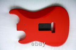 1-piece Strat Corps / Aulne / Candy Pomme Rouge Rouge / Stratocaster- Convient Fender