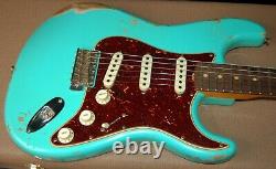 2020 Fender Stratocaster 1962 Relic Lourd Écume Vert Custom Shop Strat Ohsc