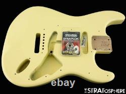 2021 American Fender Stratocaster Malmsteen, Strat Body Vintage Blanc