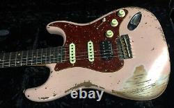 2021 Fender 62 Stratocaster Hss Heavy Relic Modern Specs Shell Pink Custom Shop