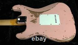 2021 Fender 62 Stratocaster Hss Heavy Relic Modern Specs Shell Pink Custom Shop
