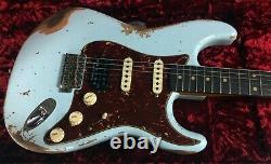 2021 Fender 62 Stratocaster Hss Heavy Relic Modern Specs Sonic Blue Custom Shop