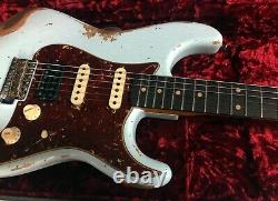2021 Fender 62 Stratocaster Hss Heavy Relic Modern Specs Sonic Blue Custom Shop