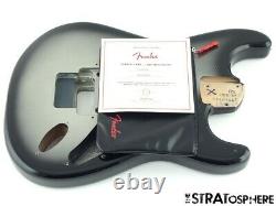 2021 Fender American Ultra Luxe Stratocaster Hss Floyd Strat Body, Silver Burst