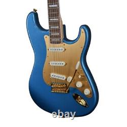 40ème anniversaire Squier STRATOCASTER GOLD Edition Lac Placid Blue