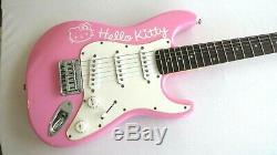 Bonjour Kitty Rose Fender Squire Stratocaster Guitare Électrique Japon 6 Cordes Mini