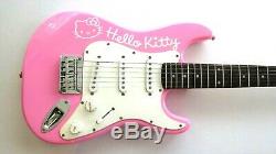 Bonjour Kitty Rose Fender Squire Stratocaster Guitare Électrique Japon 6 Cordes Mini