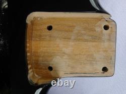 Corps de Stratocaster Hardtail Strat, 3 pcs d'aulne nord-américain noir ? 4,6 lbs