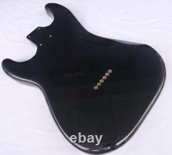 Corps de Stratocaster Hardtail Strat, 3 pcs d'aulne nord-américain noir ? 4.7 lbs