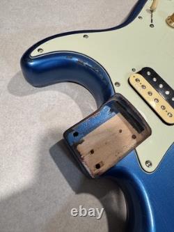 Corps de Stratocaster en aulne relic, chargé, finition nitro après-vente