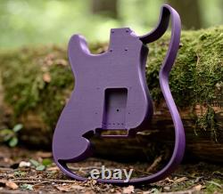 Corps de guitare Fender Stratocaster imprimé en 3D, vibrato, entièrement creux, violet