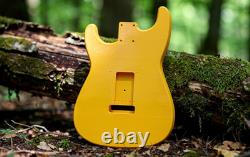 Corps de guitare Fender Stratocaster imprimé en 3D, vibrato, jaune