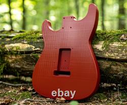 Corps de guitare Fender Stratocaster imprimé en 3D, vibrato, rouge