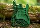 Corps De Guitare Fender Stratocaster Imprim&eacute; En 3d, Vibrato, Toile D&rsquo;araign&eacute;e, Vert