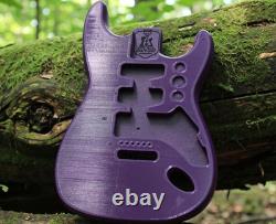Corps de guitare Fender Stratocaster imprimé en 3D, vibrato, violet