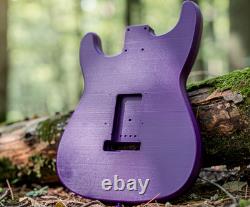 Corps de guitare Fender Stratocaster imprimé en 3D, vibrato, violet