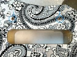 Corps de guitare Strat SSS 3 pcs en aulne nord-américain Paisley argent/noir ? 4,8 lbs