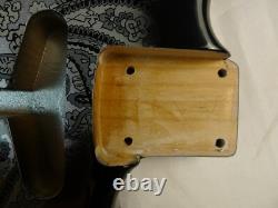 Corps de guitare Strat SSS en 3 pièces en aulne d’Amérique du Nord, Paisley argent/noir, 4,8 lb