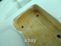 Corps de guitare Stratocaster Strat en 3 pièces en aulne nord-américain SSS blanc ? 4,4 lbs