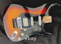 Corps de guitare chargé Fender Player Stratocaster Floyd Rose 3TS Sunburst