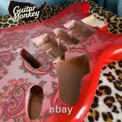 Corps de remplacement Fender Stratocaster HSH en aulne Paisley avec cavité blindée