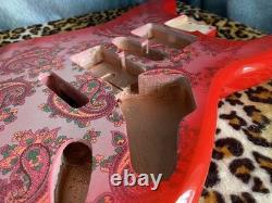 Corps de remplacement Fender Stratocaster HSH en aulne, cachemire rouge, cavité blindée