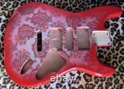 Corps en aulne blindé HSH de remplacement pour Stratocaster Paisley