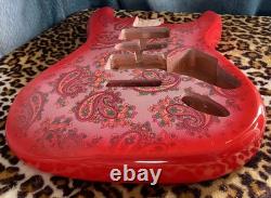 Corps en aulne blindé HSH de remplacement pour Stratocaster Paisley