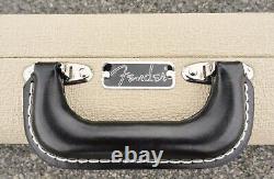 Étui Fender Stratocaster/Telecaster Blond avec intérieur de poodle bleu royal NEUF