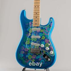 FENDER Fabriqué au Japon Stratocaster Limitée Fleur Bleue Touche en Érable NEUF FmJP