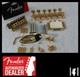 Fender Stratocaster Or 2 1/16 Kit De Matériel Avec Accordeurs Guitare Strat Nouveau 005-9561
