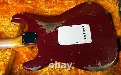 Fender 2020 Stratocaster Heavy Relic Dakota Red Custom Shop Strat 7,7 Lb