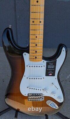 Fender American Original '50s Stratocaster, Manche en Érable, Démo Sunburst 2 Couleurs