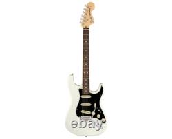 Fender American Performer Stratocaster Arctic White avec touche en palissandre - Boîte ouverte