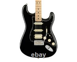 Fender American Performer Stratocaster HSS Noir avec touche en érable - Boîte ouverte