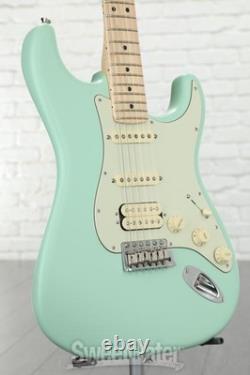 Fender American Performer Stratocaster HSS Satin Seafoam Green avec touche en érable