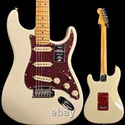 Fender American Professional II Stratocaster Blanc Olympique avec Touche en Erable