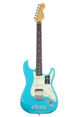 Fender American Professional II Stratocaster HSS Bleu Miami avec touche en palissandre
