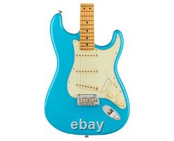Fender American Professional II Stratocaster Miami Blue avec touche en érable - Boîte ouverte