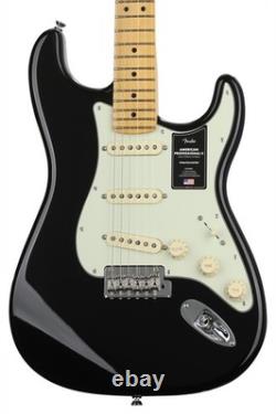 Fender American Professional II Stratocaster Noir avec Touche en Érable