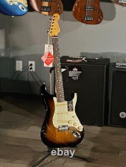 Fender American Professional II Stratocaster, Sunburst 2 tons avec livraison gratuite