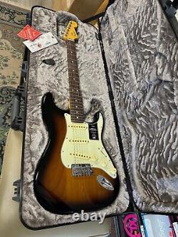 Fender American Professional II Stratocaster, Sunburst 2 tons avec livraison gratuite