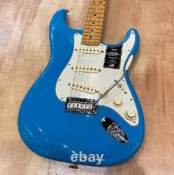 Fender American Professional II Stratocaster avec manche en érable Guitare bleu Miami