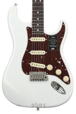Fender American Ultra Stratocaster Arctic Pearl avec touche en palissandre