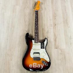 Fender American Ultra Stratocaster Hss Guitare Avec Le Cas, Le Conseil Rosewood Ultraburst